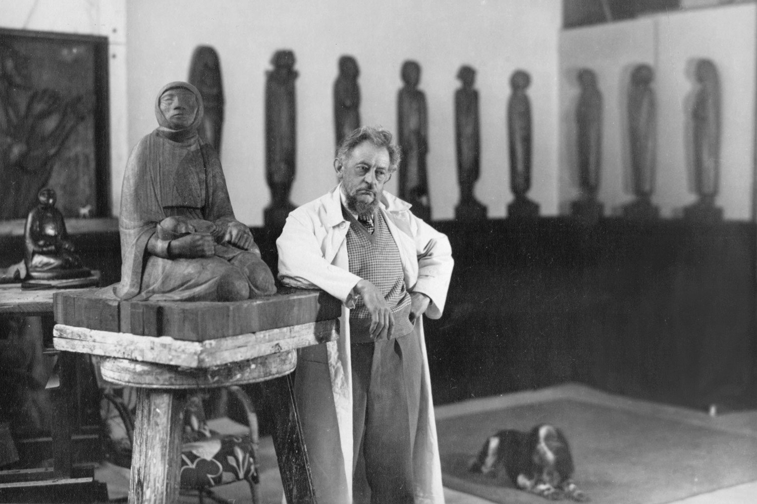 Thumbnail mit Ernst Barlach in seinem Atelier 