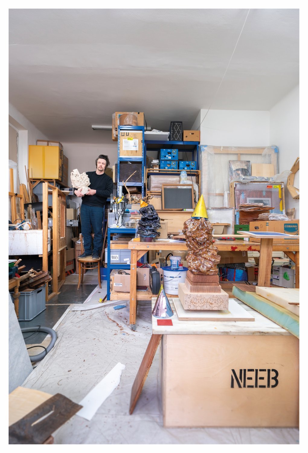 Sebastian Neeb in seinem Atelier © Sebastian Neeb, Foto: privat