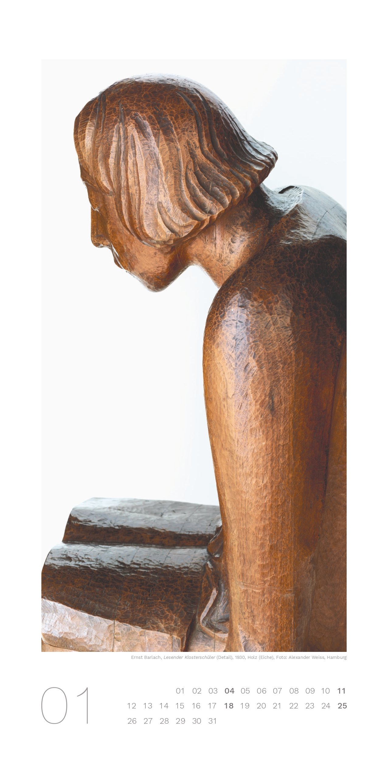 Ernst Barlach Museen Güstrow Kalender 2026 Januar 