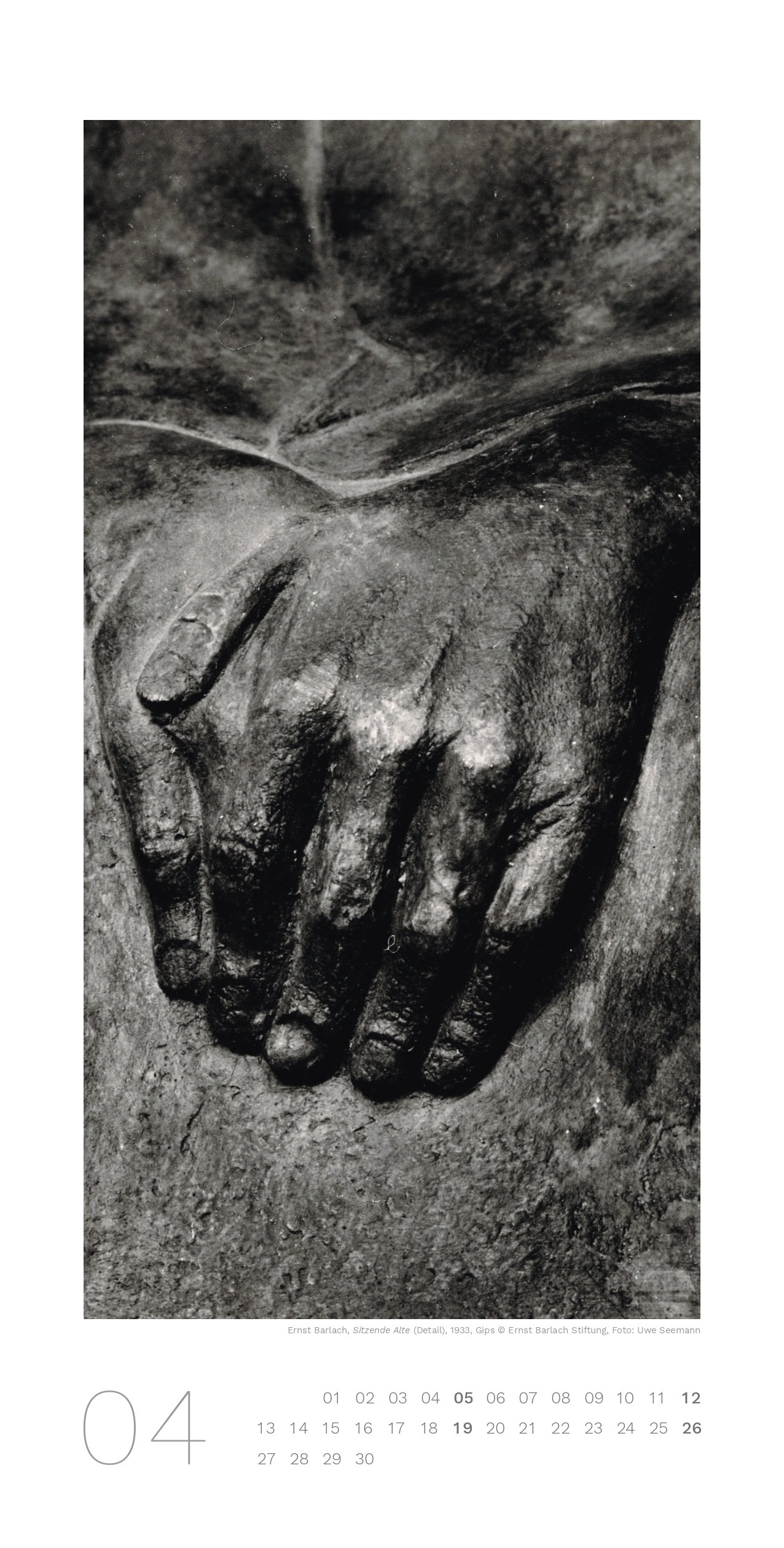 Ernst Barlach Museen Güstrow Kalender 2026 April 