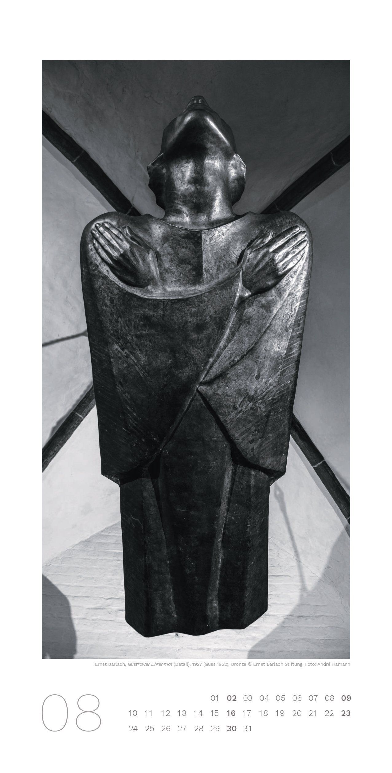 Ernst Barlach Museen Güstrow Kalender 2026 August 