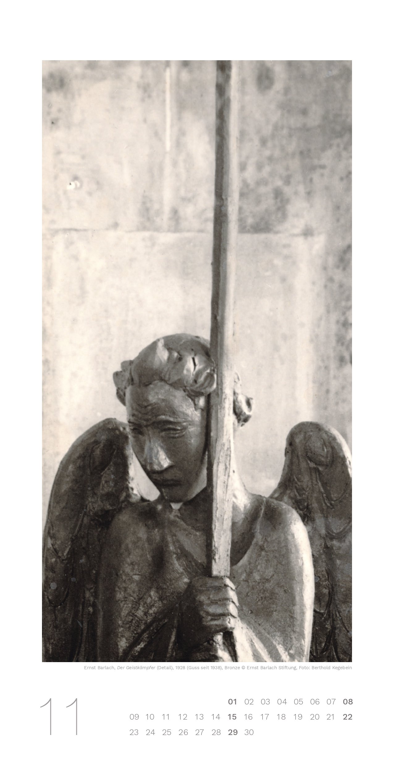 Ernst Barlach Museen Güstrow Kalender 2026 November 